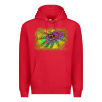 Red colorful glitter leopard background Premium Hoodie - RanaPortraitStore