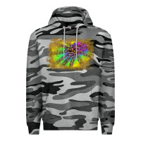 Slate Camo colorful glitter leopard background Premium Hoodie - RanaPortraitStore