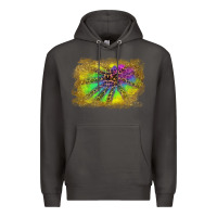 Smoke colorful glitter leopard background Premium Hoodie - RanaPortraitStore
