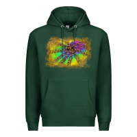 Sports Green colorful glitter leopard background Premium Hoodie - RanaPortraitStore