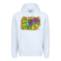 White colorful glitter leopard background Premium Hoodie - RanaPortraitStore