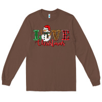 Chestnut love christmas snowman Long Sleeve Tee - BarkalooDesign