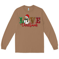 Toasted Coconut love christmas snowman Long Sleeve Tee - BarkalooDesign