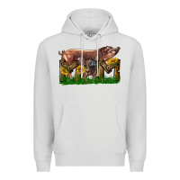 Dove Grey Western Mom With Duroc Pig And Baby Pig Premium Hoodie - LillyAllenDesigns