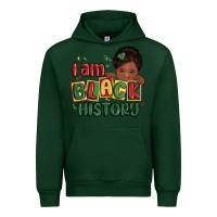 Forest Green i am black history black girl Urban Hoodie - MaliasSmallBusiness