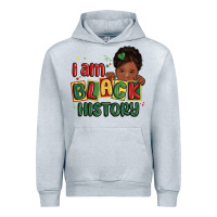 Heather Grey i am black history black girl Urban Hoodie - MaliasSmallBusiness