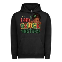Pigment Black i am black history black girl Urban Hoodie - MaliasSmallBusiness