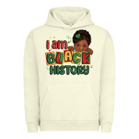 Pigment Pistachio i am black history black girl Urban Hoodie - MaliasSmallBusiness