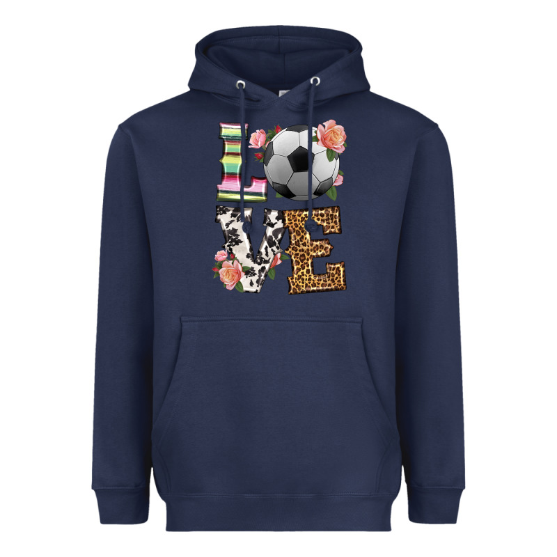 Western Love Soccer Heavyweight Hoodie by HRA Design Shop | Teevron