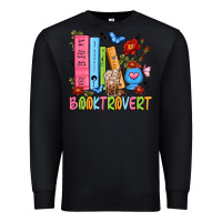 Black booktrovert Premium Sweatshirt - JahusDesignShop
