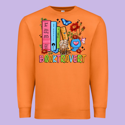 Booktrovert Premium Sweatshirt Designed By Jahusdesignshop