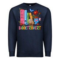 Navy booktrovert Premium Sweatshirt - JahusDesignShop