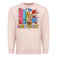 Pale Pink booktrovert Premium Sweatshirt - JahusDesignShop