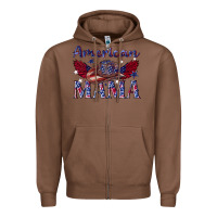 Chestnut American mama with cowboy Zipper Hoodie - texasbilliewilder