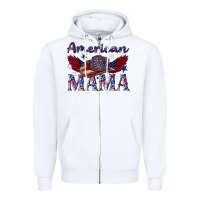 White American mama with cowboy Zipper Hoodie - texasbilliewilder