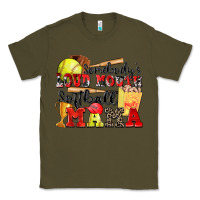 Army Green somebody's loud mouth softball mama Classic Tee - Zillion Design Studio