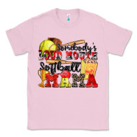 Bubblegum Pink somebody's loud mouth softball mama Classic Tee - Zillion Design Studio