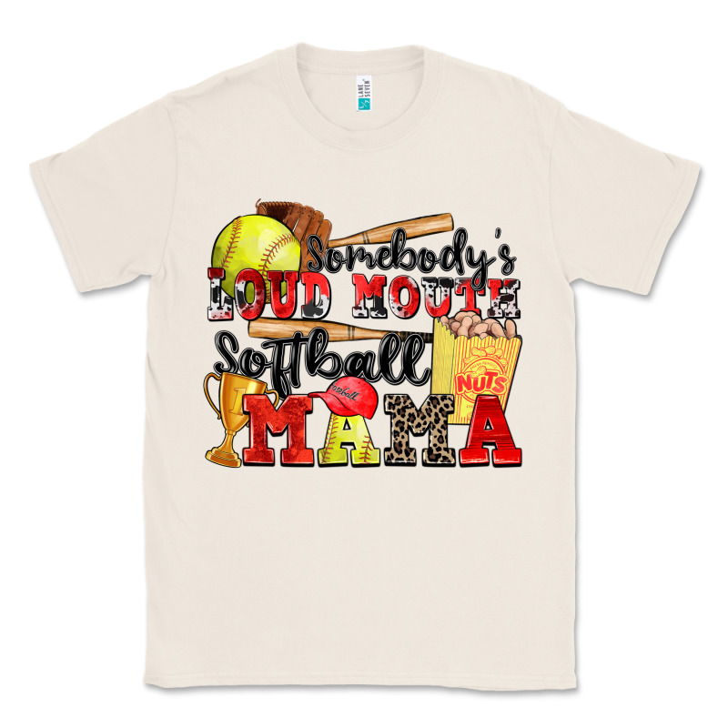 Somebody's Loud Mouth Softball Mama Classic Tee by Zillion Design Studio | Teevron