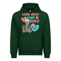 Forest Green kinda broke kinda bougie Urban Hoodie - MaliasSmallBusiness