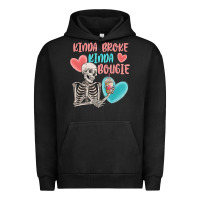 Pigment Black kinda broke kinda bougie Urban Hoodie - MaliasSmallBusiness