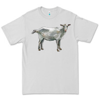 Dove Grey saanen goat Premium Tee - LillyAllenDesigns