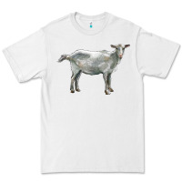 White saanen goat Premium Tee - LillyAllenDesigns