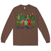 Chestnut merry christmas trees Long Sleeve Tee - MaliasSmallBusiness