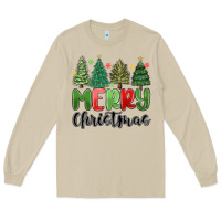 Mushroom merry christmas trees Long Sleeve Tee - MaliasSmallBusiness