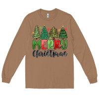 Toasted Coconut merry christmas trees Long Sleeve Tee - MaliasSmallBusiness
