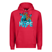 Cardinal hope tealribbonovarian cancer nails Premium Hoodie - NancyCooperArtShop