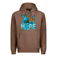 Chestnut hope tealribbonovarian cancer nails Premium Hoodie - NancyCooperArtShop