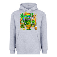 Heather Grey St. Patrick's Day gnomies truck Heavyweight Hoodie - Neo Western