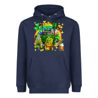 Navy St. Patrick's Day gnomies truck Heavyweight Hoodie - Neo Western