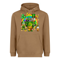 Toasted Coconut St. Patrick's Day gnomies truck Heavyweight Hoodie - Neo Western