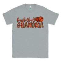 Heather Grey basketball grandma with leopard Classic Tee - texasbilliewilder