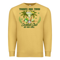 Antique Gold tanned and tipsy cocktail club sip and chill Premium Sweatshirt - JahusDesignShop