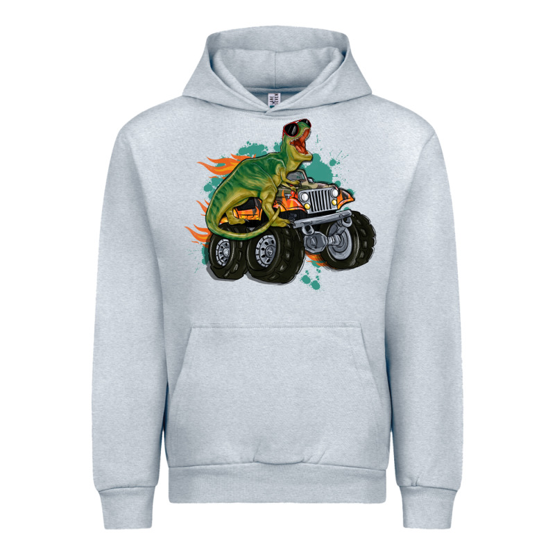 Monster Truck And T Rex Dinosaur Urban Hoodie by MaliasSmallBusiness | Teevron