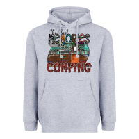 Heather Grey the best memories camping Heavyweight Hoodie - SublimationCraftShop
