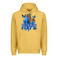 Antique Gold hope blueribboncolon cancer nails Premium Hoodie - NancyCooperArtShop