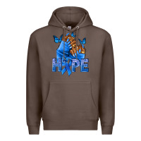 Coffee hope blueribboncolon cancer nails Premium Hoodie - NancyCooperArtShop