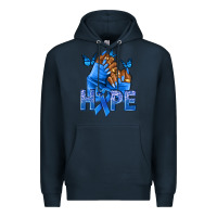 Navy hope blueribboncolon cancer nails Premium Hoodie - NancyCooperArtShop