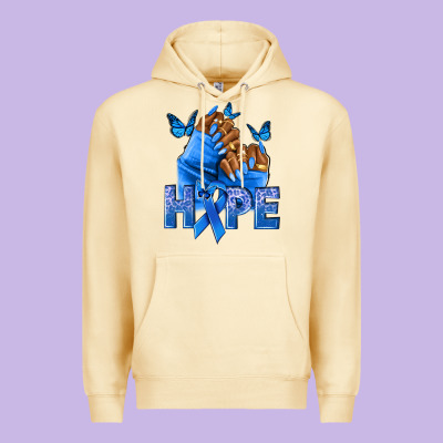 Hope Blueribboncolon Cancer Nails Premium Hoodie Designed By Nancycooperartshop