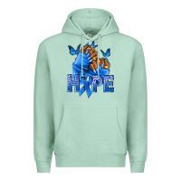 Seafoam hope blueribboncolon cancer nails Premium Hoodie - NancyCooperArtShop