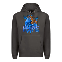 Smoke hope blueribboncolon cancer nails Premium Hoodie - NancyCooperArtShop