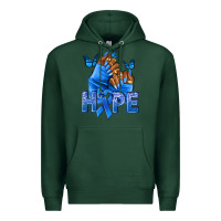 Sports Green hope blueribboncolon cancer nails Premium Hoodie - NancyCooperArtShop