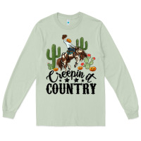 Matcha creepin it country rodeo Long Sleeve Tee - MaliasSmallBusiness