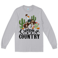 Moon Dust creepin it country rodeo Long Sleeve Tee - MaliasSmallBusiness