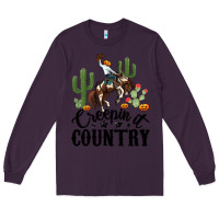Plum creepin it country rodeo Long Sleeve Tee - MaliasSmallBusiness