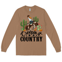 Toasted Coconut creepin it country rodeo Long Sleeve Tee - MaliasSmallBusiness