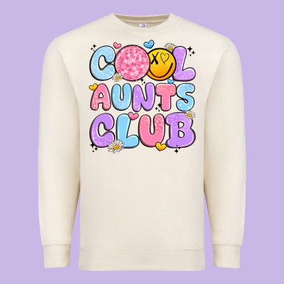 Cool Aunts Club Premium Sweatshirt Designed By Jahusdesignshop
